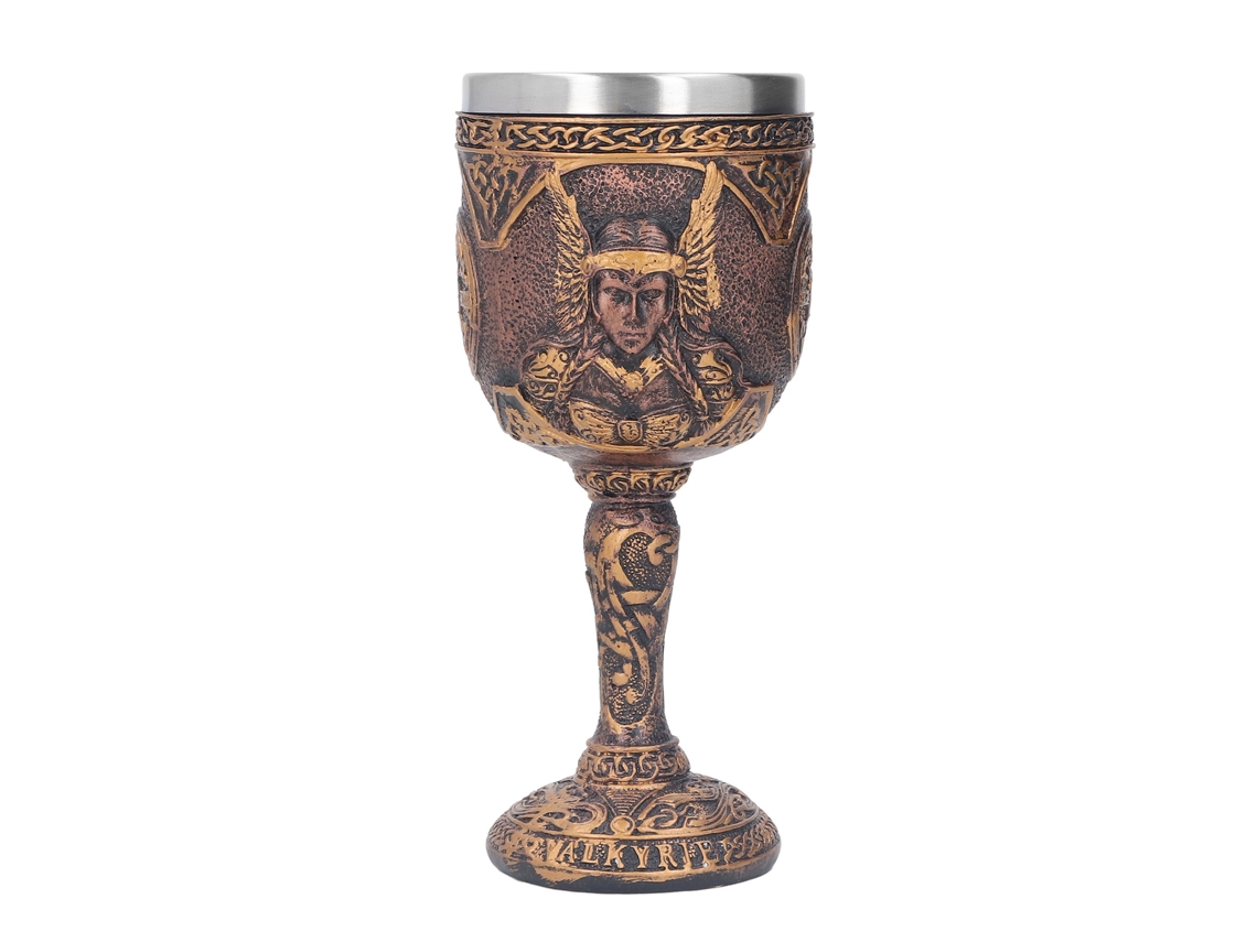 Taça de vinho Baok Nordic com revestimento em resina, estilo retrô em aço inoxidável, ideal para uísque, cerveja e coquetéis.