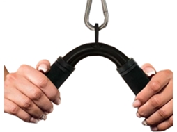 Barra Em V Para Exercícios Com Cabo, Pegas De Aço Revestimento