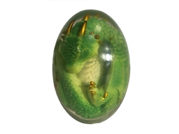 Laxiscreed Ovo De Dragão Verde Lava, Decoração Luminescente, Base Em Resina, Para Coleção E Decoração