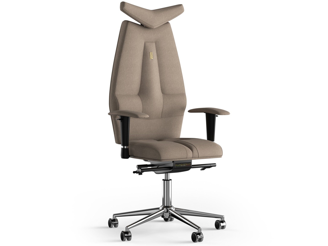 Cadeira de Escritório Ergonómica KULIK Tecido a Jato Azur (Caramel -130x50x50cm)