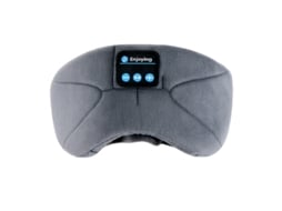 Máscara de Dormir Inteligente de Algodão com Bluetooth 5.4 Sem Fio para Ouvir Música e Atender Chamadas Telefônicas AQUAFORGE (cinza)