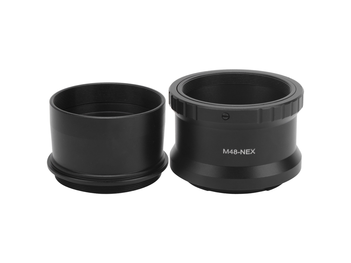 Adaptador T Para Telescópio Adaptador Lente M48-nex Compatível Com Sony E M48x0.75mm 2 Polegadas