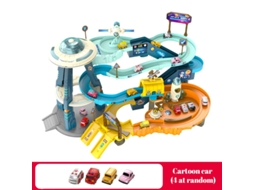 Electric Track Parking Building Car Toy Racing Rail Car Train Track Toy For Children Gifts Mechanical Adventure Brain Table Game