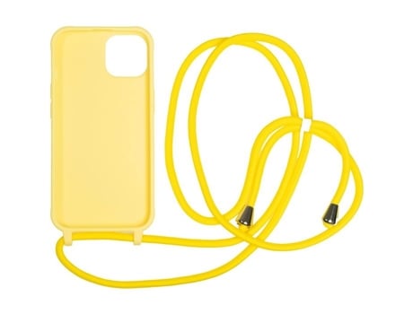 Capa De Lanyard Móvel Amarela Para Iphone 14