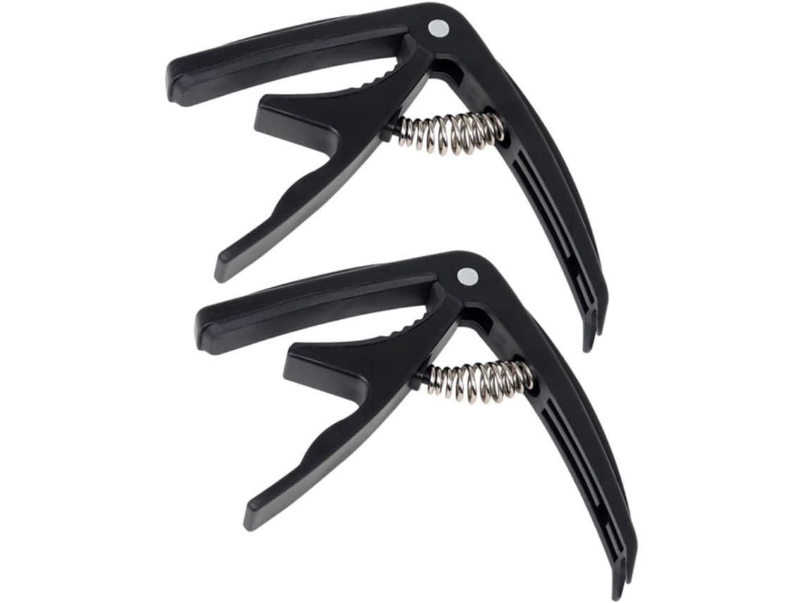 Conjunto De 2 Capos Para Guitarra E Ukulele Em Abs E Metal, Com Ajuste
