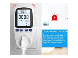 Medidor De Electricidad Con Pantalla Lcd Y Batería Recargable Para Medir Consumo, Energía, Costo, Tensión Y Corriente