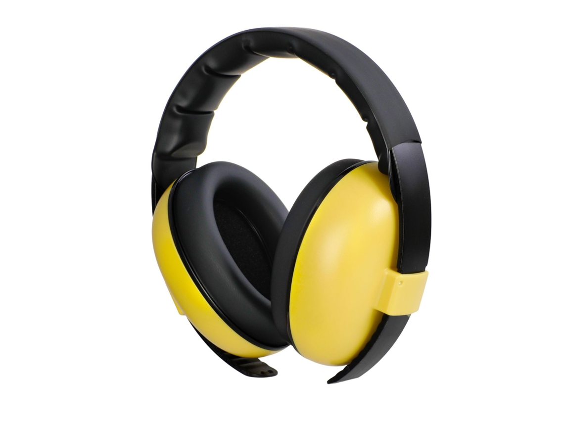 Protetor de Ouvido para Crianças com Redução de Ruído 22db, Cor Amarela, Ajustável e Leve, Ideal para Viagens Voos Aéreos, Crianças, Educa STELASPLEN