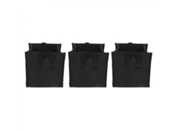 3 Sacos de Plantio com Alças em Feltro Preto para Vegetais e Crescimento