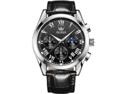 Lurelia Relógio Masculino, Movimento De Quartzo, Data/calendário, Luminoso, 9 Mm, 0,35 Polegadas, 38 Mm, 1,49 Polegadas, 8,66 Polegadas, 20 Mm, Couro