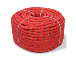 Vidaxl Corda Náutica Em Polipropileno 14 Mm 50 M Vermelho