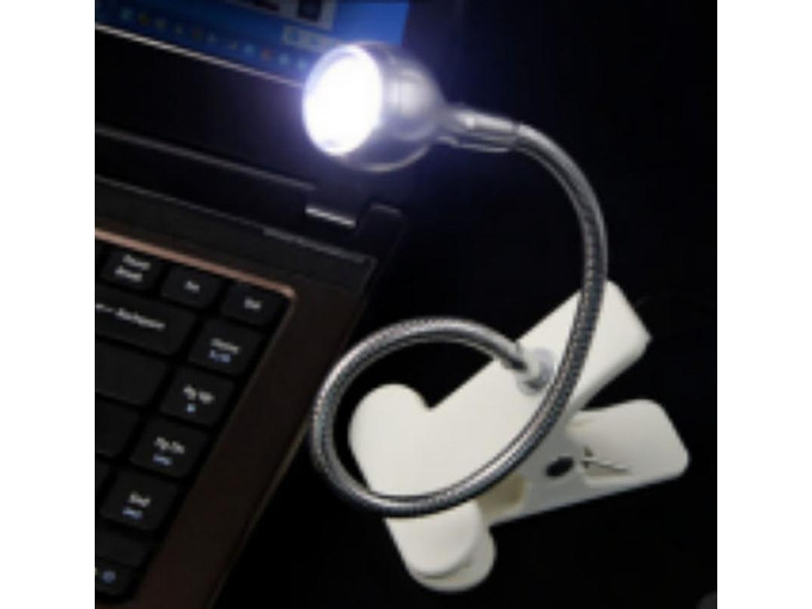 Omni luz Noturna Usb para Computador com Clip, Luz Led Regulável 3000k 7000k, Protetora de Olhos, Cabo de 1,8m, Mangueira de 300mm, Prata