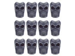 Laxiscreed Pacote De 12 Velas Led De Caveira Com Luz Colorida Para Festas E Decoração Halloween