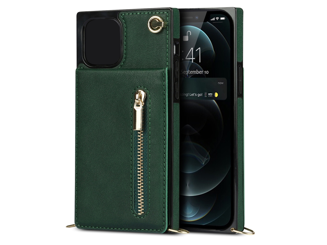 Capa de Telefone com Zíper para Séries iPhone EOOCOO