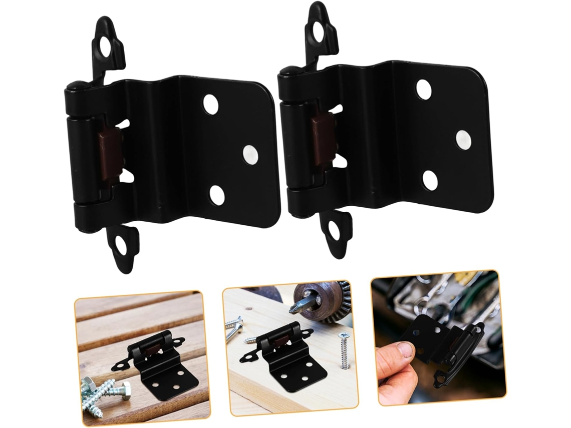 2 Dobradiças De Metal Resistentes Com Fechamento Automático E