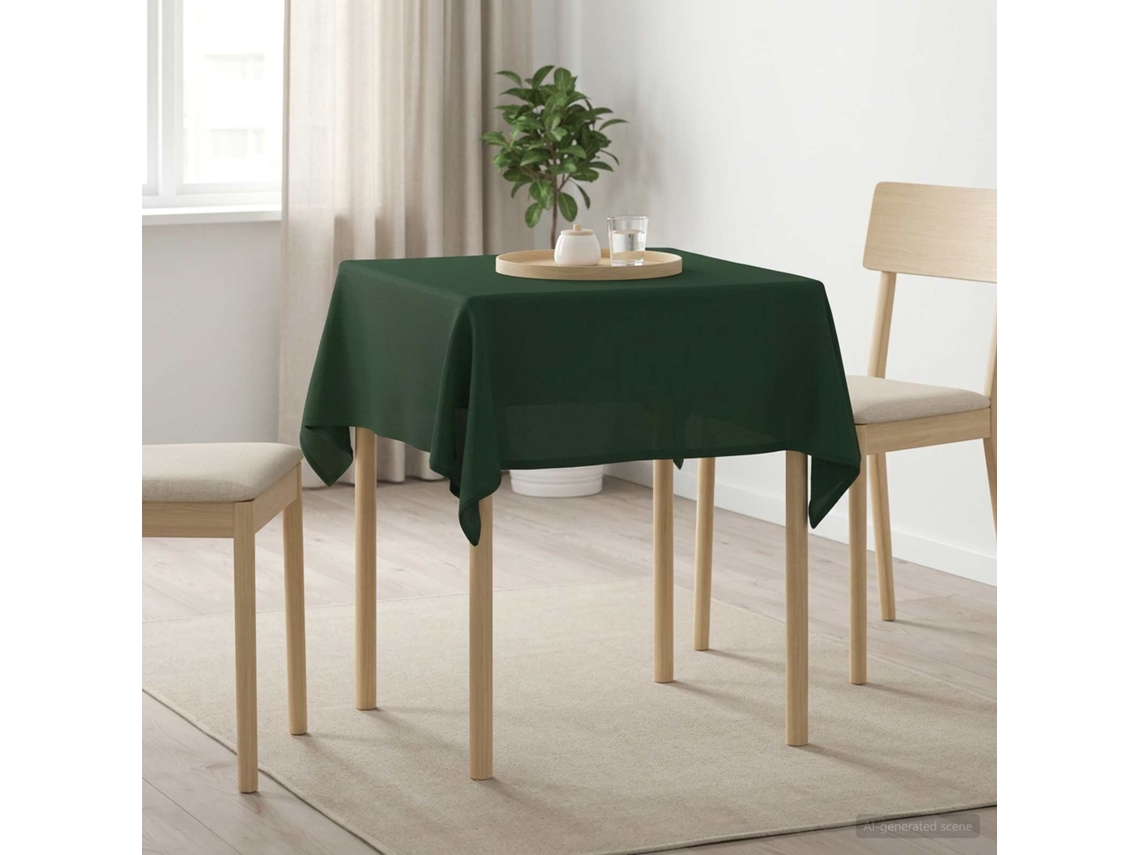 Vidaxl Toalha De Mesa 5 Unid. Retangular Verde-escuro 140 X 140 Cm