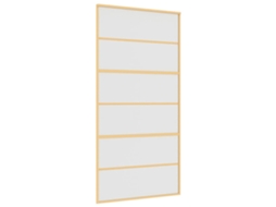 Porta Deslizante Vidro Fosco/alumínio Dourado 102,5x205 cm MAISON EXCLUSIVE