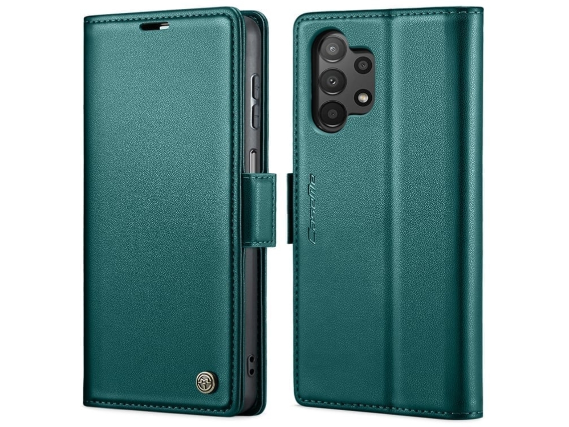 Capa Para Samsung Galaxy A04 Borboleta Fivela Litchi Textura De Telefone De Couro Rfid Antirroubo Azul Perolado