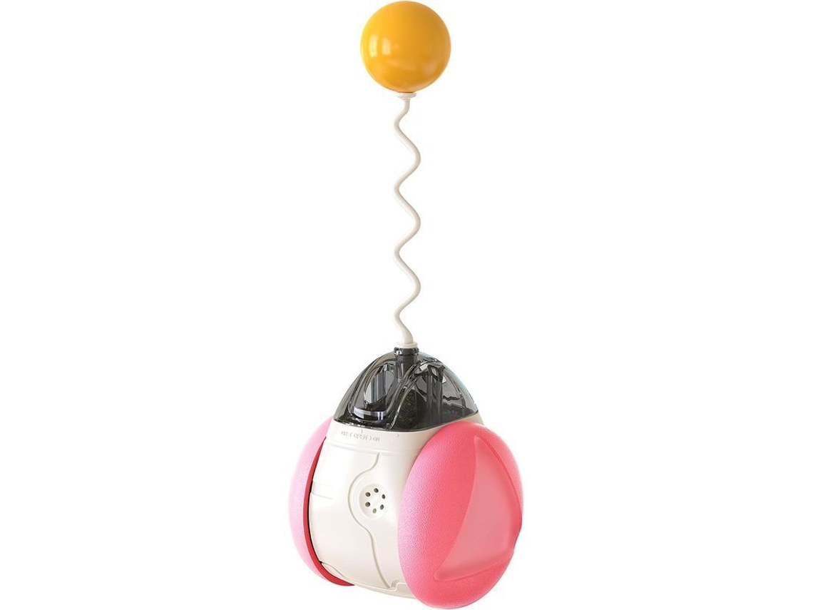 2026-brinquedo Para Gatos Em Interiores Com Catnip, Equilíbrio Automático, Squeak E Treinamento De Qi, Roda Rotatória Multicolorida Rosa