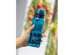Garrafa de Água Esportiva Portátil À Prova de Vazamentos de 500 Ml com Filtro para Chá, Transparente MDUG (azul)