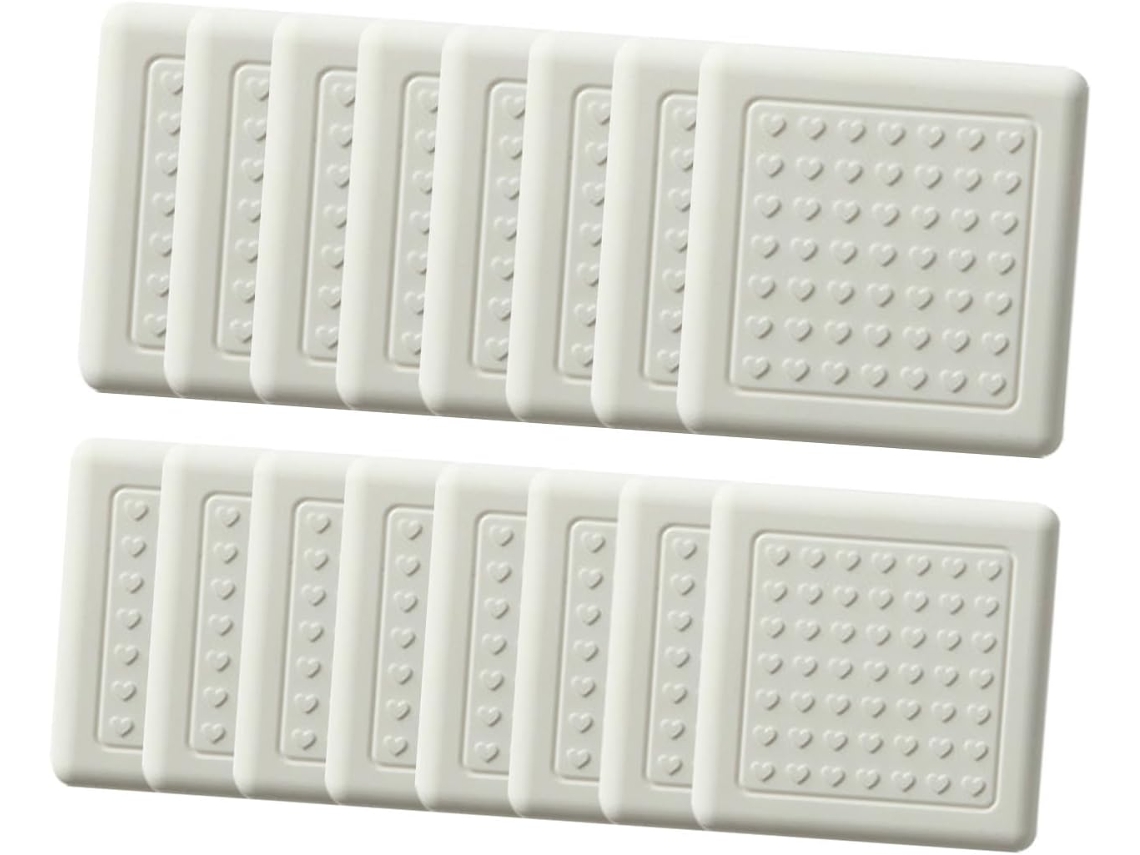 Conjunto De 16 Protetores Silicone Autoadesivos Para Pés Cadeiras, Almofadas Antiderrapantes E Resistentes Ao Desgaste