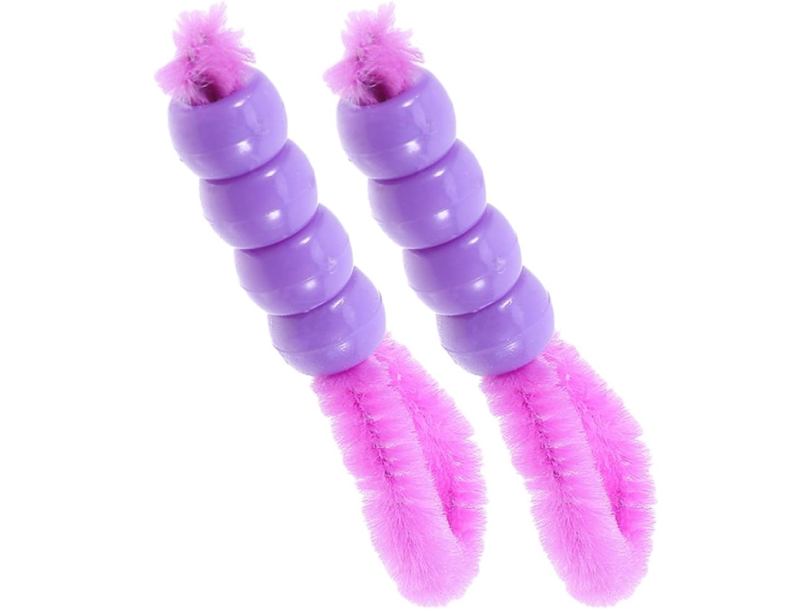 Conjunto Beavorty Com 2 Escovas De Limpeza Íntima Roxas Macias E Compactas Contas, Ferramenta Prática De Higiene Pessoal