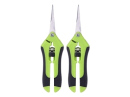 Tesoura de poda manual profissional em aço inoxidável (verde)