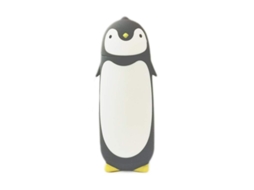 2026 botella Térmica de Acero Inoxidable Con Pingüino Lindo 280ml para Niños, Regalo (gris)