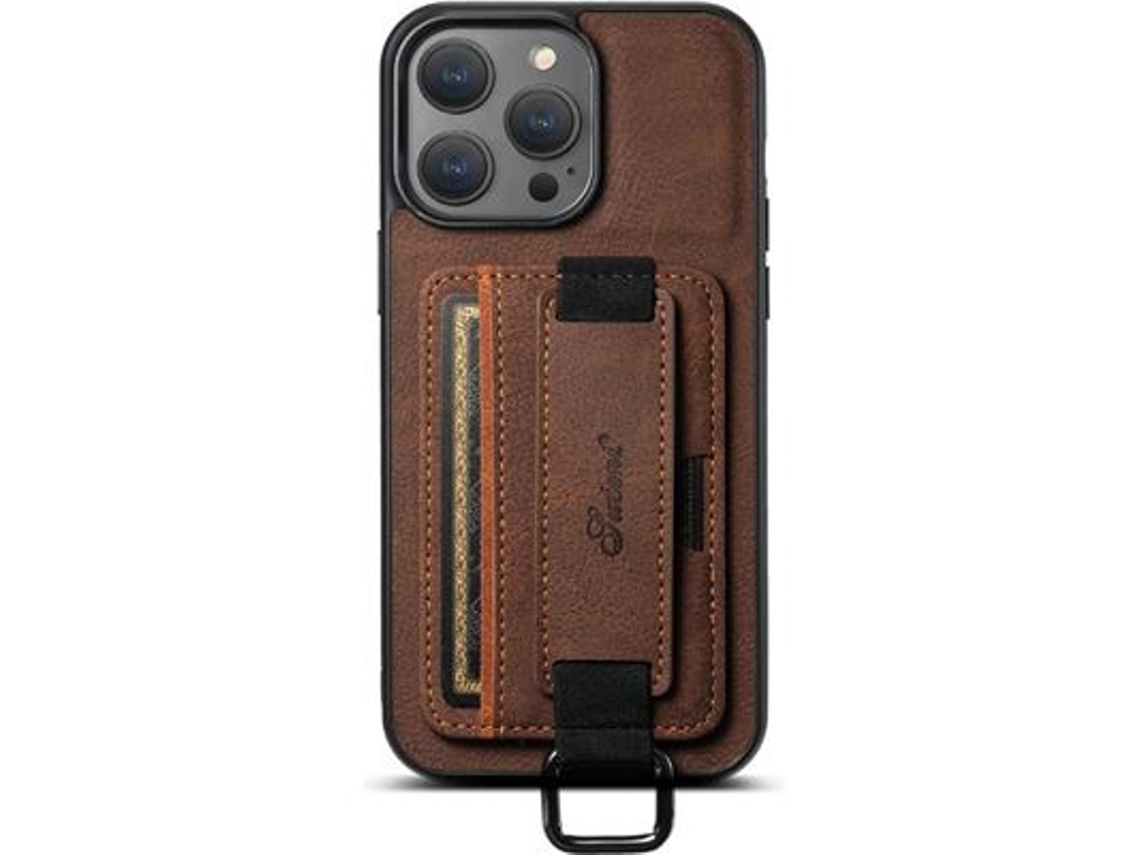 Capa Orysin Em Pele Vintage Handyfit Para Iphone 13 Pro Max | Estilo Clássico Com Proteção Moderna
