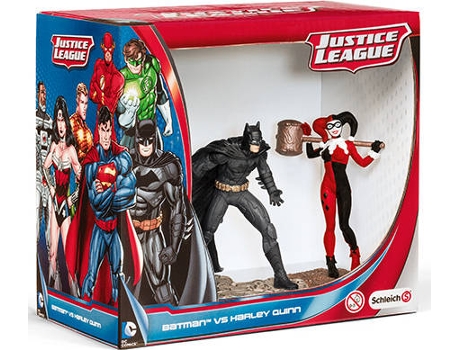 Figuras Schleich Justice League - Batman vs Harley Quinn | Novo