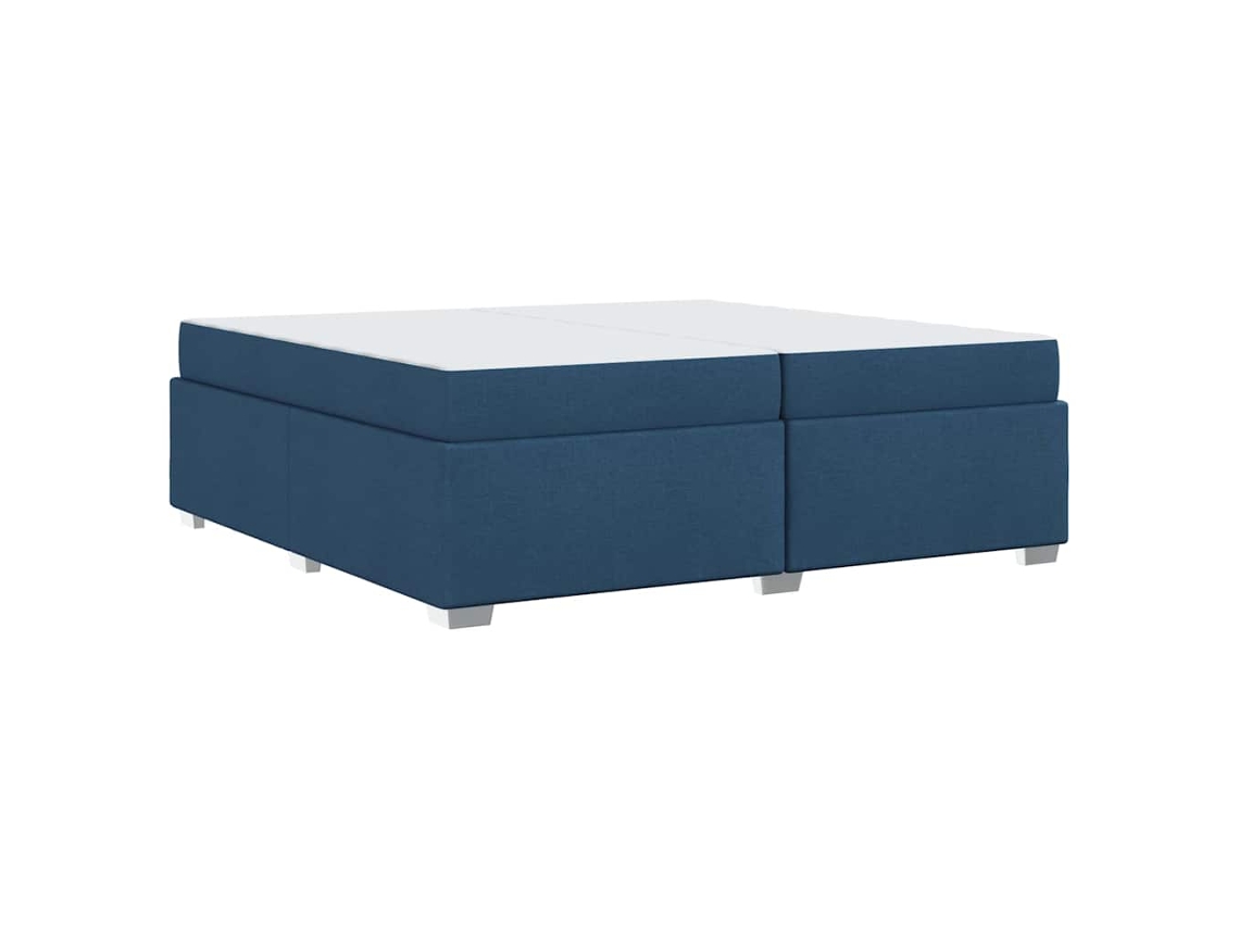 Conjunto 1 Estrutura Da Cama Vidaxl Azul Tecido (200 X 200 Cm)