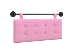 Conjunto 1 Cabeceira De Quarto Vidaxl Rosa Tecido (110 X 55 X 5 Cm)