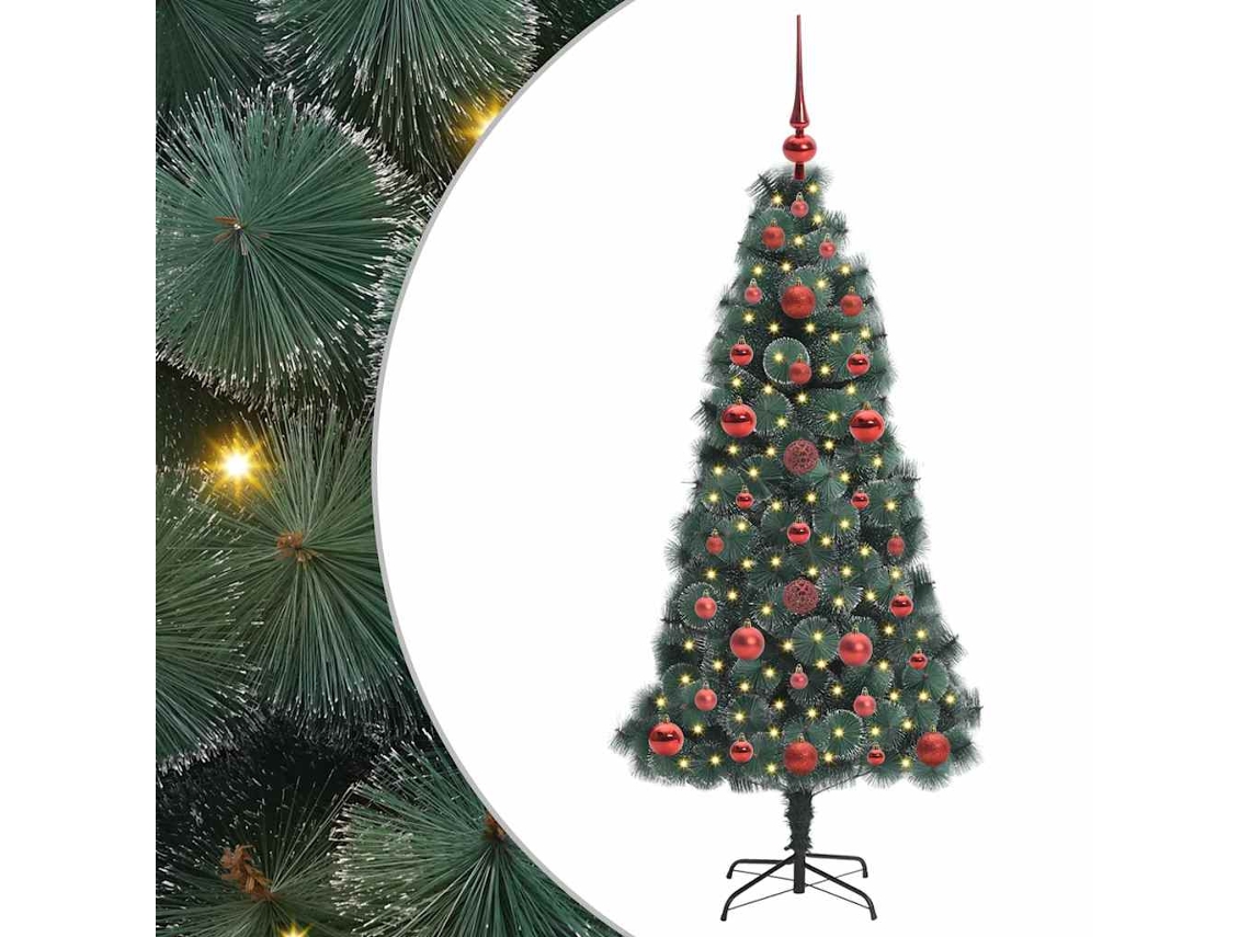 Conjunto 1 Árvore De Natal Artificial Vidaxl Verde Plástico (120 Cm)