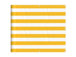 Tela de Varanda 90x800 Cm Amarelo e Branco Riscas MAISON EXCLUSIVE