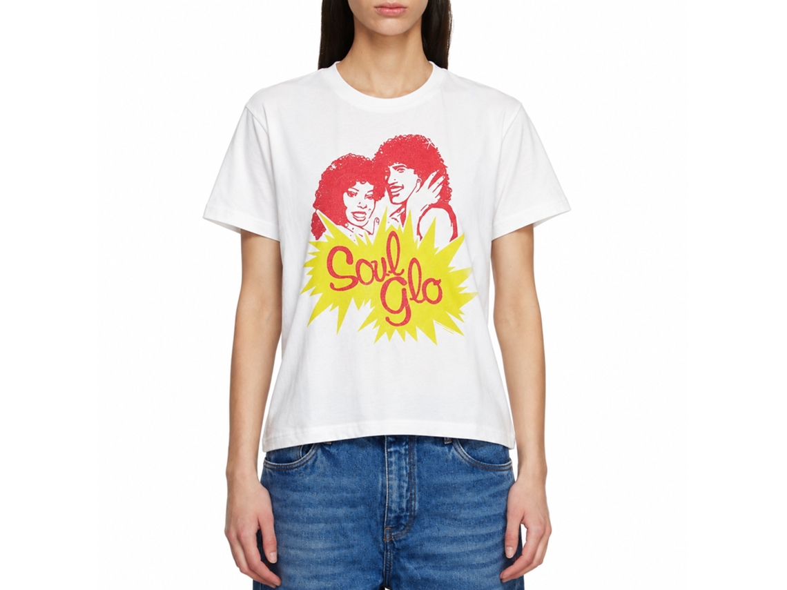Rockinstone Coming To America Soul Glo Logo White Adult T-shirt Size:l