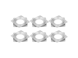Bases De Substituição Giratórias Quadradas Para Móveis (conjunto Com 6 Unidades, Rotação Livre De 360 Graus)