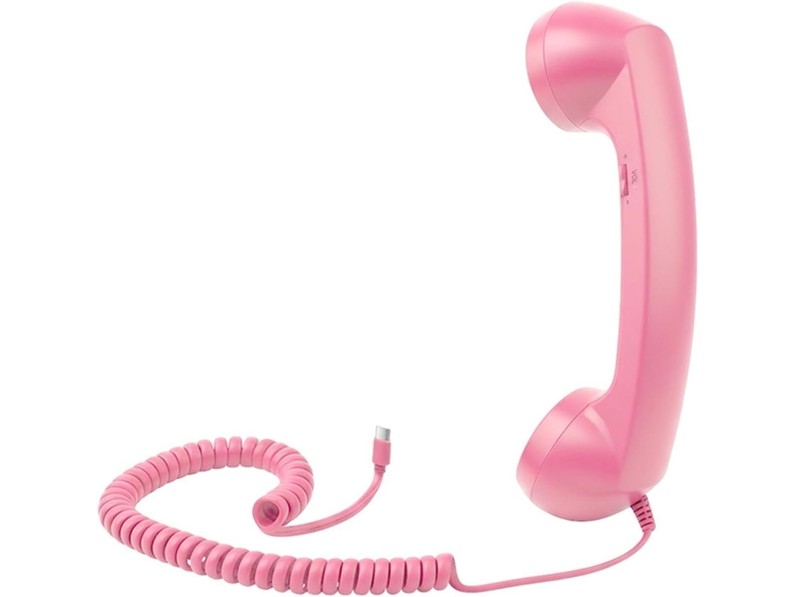 Adaptador De Telefone Type-c Retrô E Confortável Com Microfone.