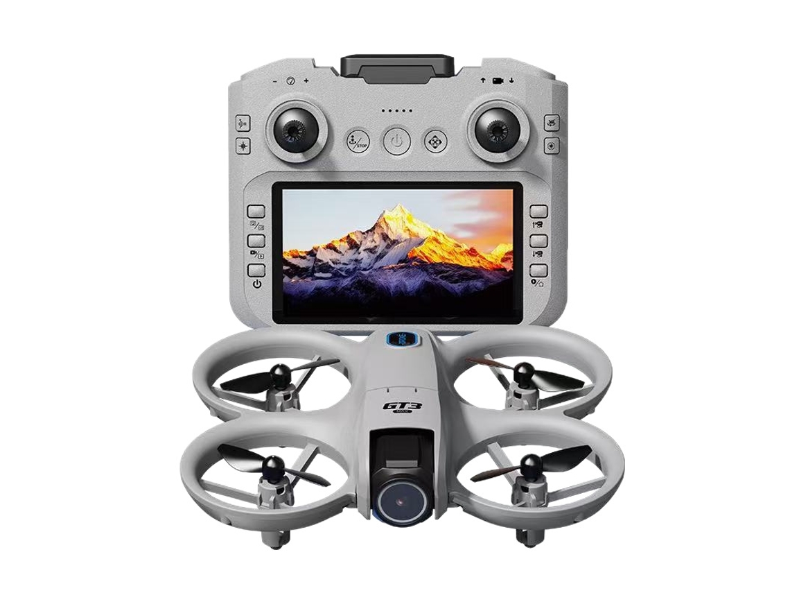 Drone Gt3 Com Câmaras Duplas 6k Hd, Fpv 180°, Wi Fi 5g, Motores Brushless, Sistema Inteligente De Desvio De Obstáculos 1 Bateria Cinzento Bestvite