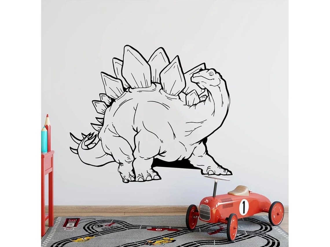 Adesivos Muraux Dinossauros Divertidos, Decoração Mural Em Vinil Para Quarto De Bebê, Quarto De Criança E Salão.