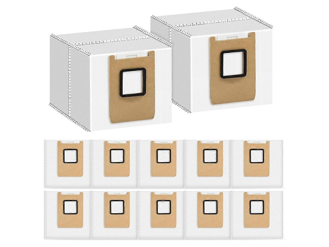 Pacote Com 12 Sacos De Pó Para Aspirador Robô Eufy E28 Omni/e25 Omni, Sacos De Aspirador De Grande Capacidade