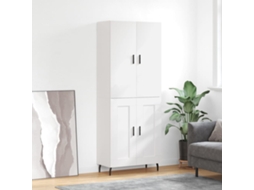 Vidaxl Armário Alto 69,5x34x180 Cm Derivados De Madeira Branco