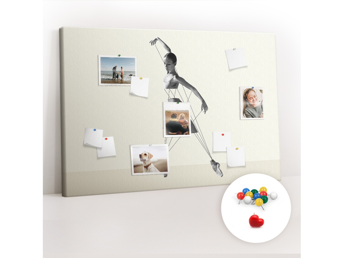Painel De Cortiça Para Parede Bailarina Para O Corredor Espelharte (120x80 Cm)