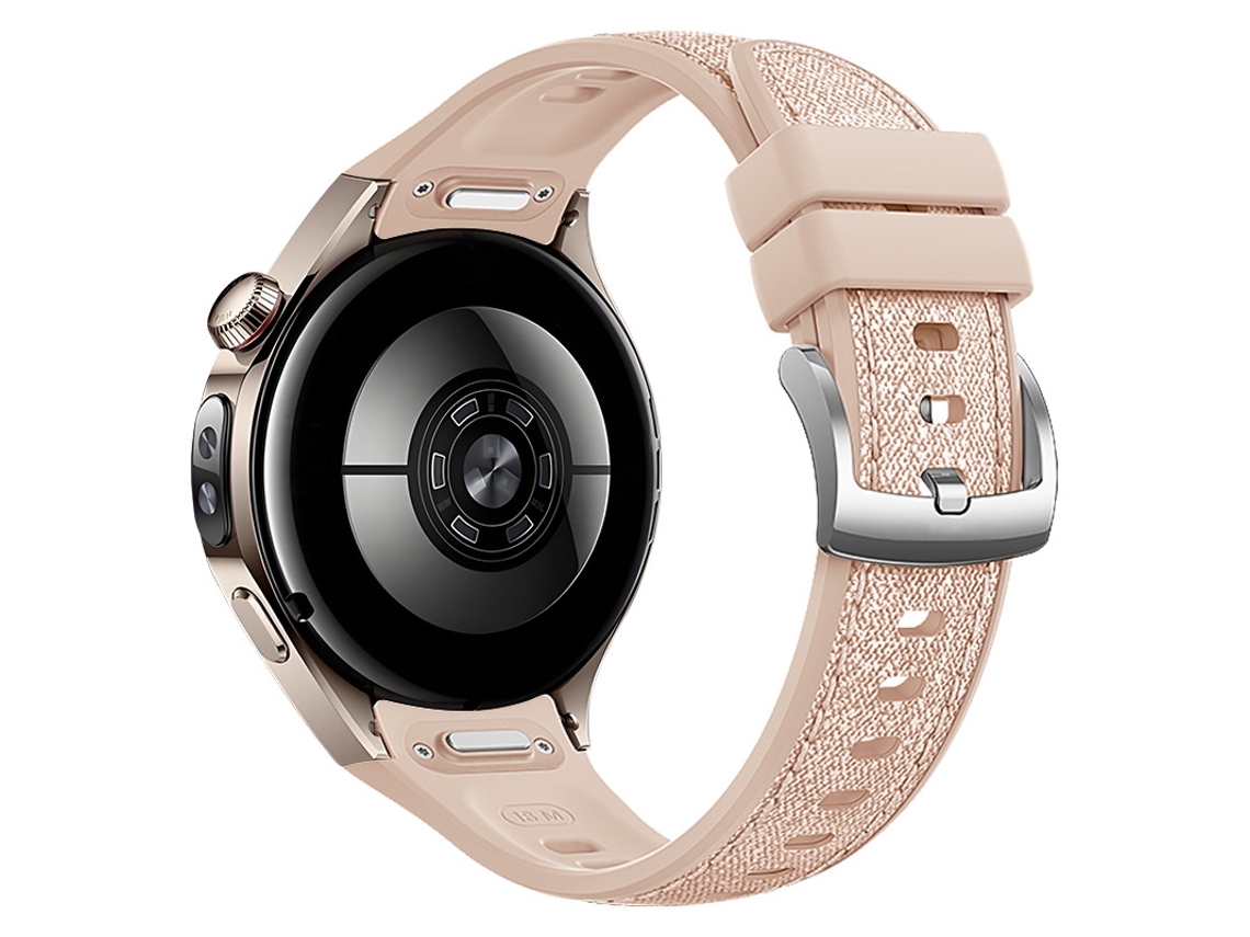 Pulseira de Couro e Silicone para Huawei Watch 5 46mm damasco HEXINYIGJLY