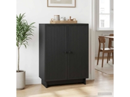 Vidaxl Buffet Preto 66 X 34,5 X 90 Cm Derivados De Madeira