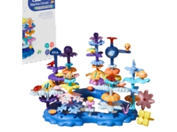 Kit De Construção Subaquático Interativo Para Crianças Pequenas, Fácil De Limpar E Guardar, Estimula A Criatividade E O Aprendizado, Brinquedo Stem Co