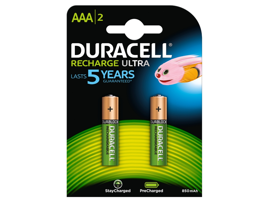 Pilhas Recarregáveis DURACELL AAA800 MAH K2 (2 unidades)