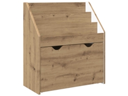 Estante Para Livros | Gabinete De Livros | Estante Infantil Carvalho Artesanal 60 X 29,5 X 69 Cm