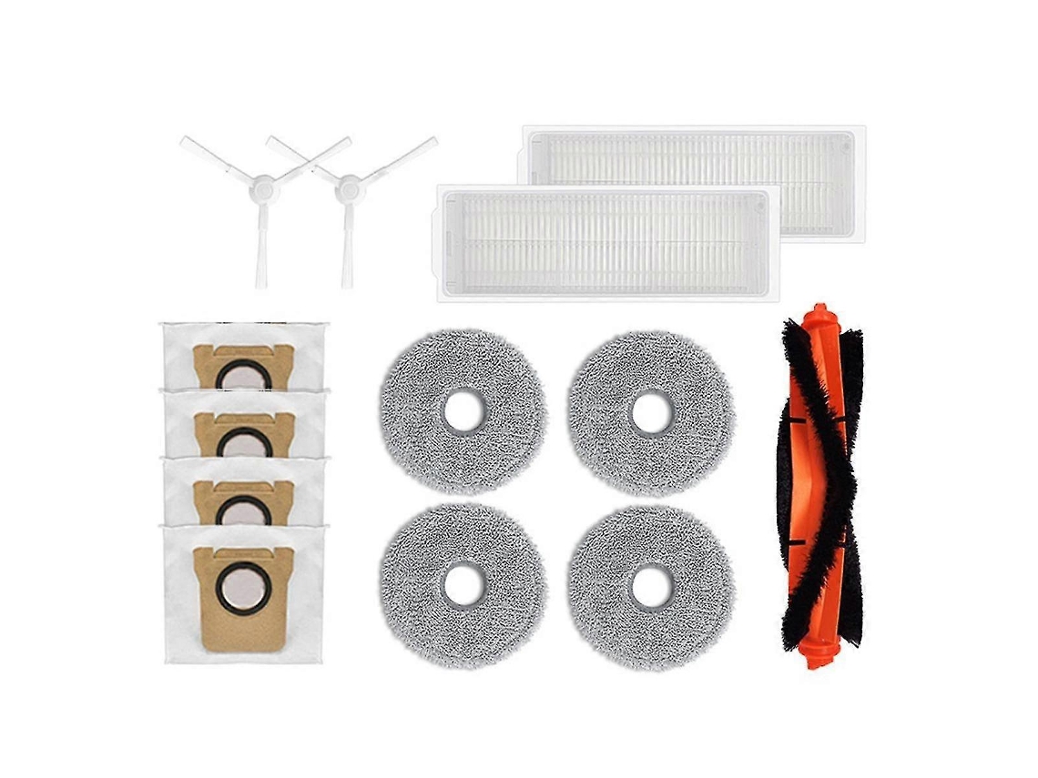 Peças De Reposição Para Aspirador De Pó M30 Pro, Rolo, Escova Lateral, Filtro Hepa, Pano Para Esfregão, Saco De Pó, Acessórios