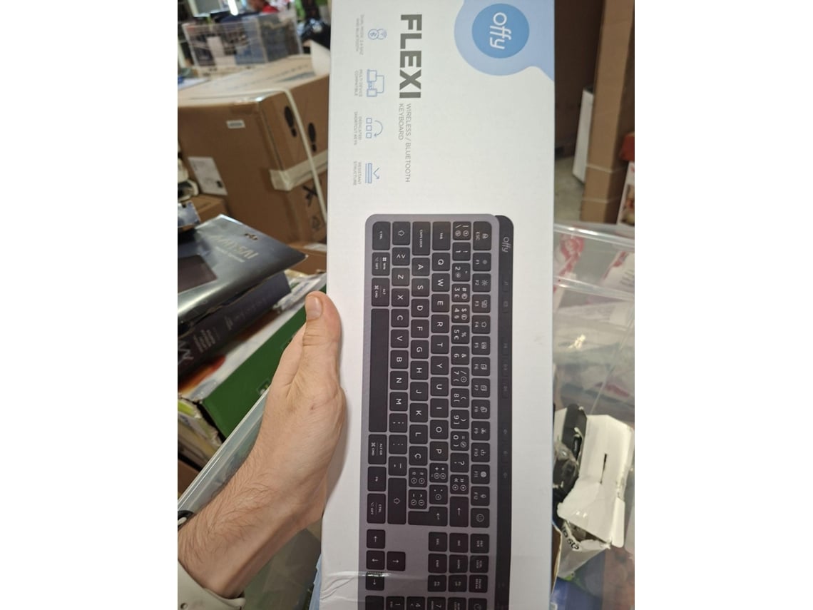 Teclado Multi Dispositivo OFFY Flexi (Outlet Caixa Aberta - Bluetooth - Preto)
