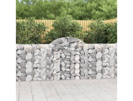 Cestos Gabião Arqueados 50 Peças 200 x 30 x 100/120 Ferro Galvanizado