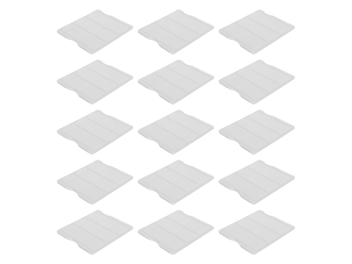 Caixa De Armazenamento De Plástico Iplusmile Para 15 Lâminas De Microscópio, Empilhável, Formato Retangular